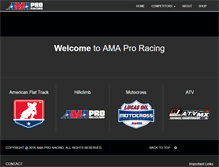 Tablet Screenshot of m.amaproracing.com